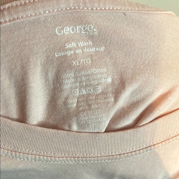 George Pink Short Sleeve Tee Relaxed Fit - Picture 2 of 3